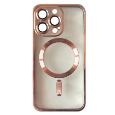 Чохол Apple iPhone 15 Pro, FIBRA Chrome, Rose Gold, Рожевий