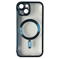 Чехол Apple iPhone 15, FIBRA Chrome, Titanium Blue, Синий