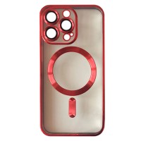 Чехол Apple iPhone 15 Pro, FIBRA Chrome, Красный