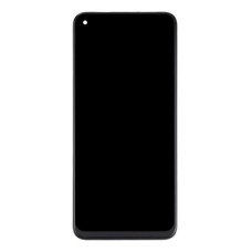 Дисплей Realme 7, (PRC), з сенсором, з рамкою, IPS, Чорний