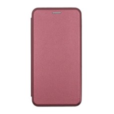 Чохол-книжка Realme C35, Premium Leather, Бордовий