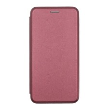 Чохол-книжка Samsung A605 Galaxy A6 Plus, Premium Leather, Бордовий