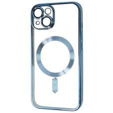 Чохол Apple iPhone 14, FIBRA Chrome, Sierra Blue, MagSafe, Синій