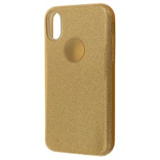 Чохол Apple iPhone X, iPhone XS, Glitter Shine Case, Золотий