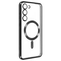 Чехол Samsung S916 Galaxy S23 Plus, Fashion Full Camera, MagSafe, Черный
