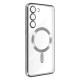 Чехол Samsung S926 Galaxy S24 Plus, Fashion Full Camera, MagSafe, Серебряный