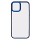 Чохол Apple iPhone 14, Aluminum Camera Frame, Темно синій, Синій