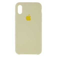 Чохол Apple iPhone X, iPhone XS, Original Soft Case, Кремовий, Жовтий