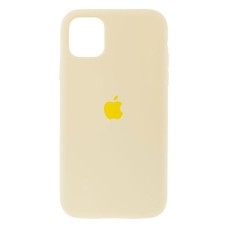 Чохол Apple iPhone 11, Original Soft Case, Кремовий, Жовтий