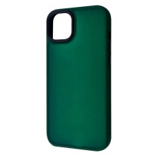 Чохол Apple iPhone 15 Pro Max, Wave Matte Colorful Case, Dark Green, Зелений