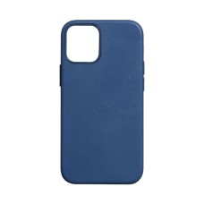 Чохол Apple iPhone 12, iPhone 12 Pro, Leather Case Color, Темно синій, MagSafe, Синій