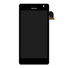 Дисплей Nokia Lumia 730, Lumia 735, (PRC), з сенсором, з рамкою, IPS, Чорний