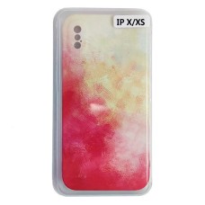 Чохол Apple iPhone X, iPhone XS, Silicone Water Print, Жовтий