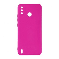 Чехол Tecno Spark 6 Go, Soft Silicone Case Full, Малиновый