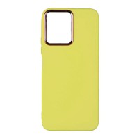 Чехол Samsung A145 Galaxy A14, Silicone Cover Metal Frame, Желтый