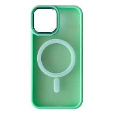 Чохол Apple iPhone 14, Matte Guard, Tea Green, MagSafe, Зелений