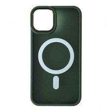 Чохол Apple iPhone 11 Pro Max, Matte Guard, Dark Green, MagSafe, Зелений