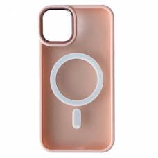 Чохол Apple iPhone 14, Matte Guard, Pink Sand, MagSafe, Рожевий