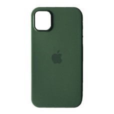 Чохол Apple iPhone 14, Metal Soft Case, Dark Green, Зелений