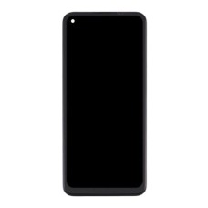 Дисплей Realme 8, Realme 8 Pro, (PRC), з сенсором, з рамкою, IPS, Чорний