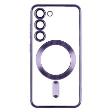 Чохол Samsung Galaxy S24, Metallic Full Camera, Dark Purple, MagSafe, Фіолетовий