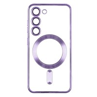 Чехол Samsung Galaxy S24, Metallic Full Camera, MagSafe, Фиолетовый