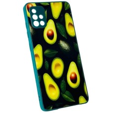 Чохол Xiaomi Redmi Note 9 Pro, Redmi Note 9 Pro Max, Redmi Note 9S, Marble and Pattern Glass Case, Avocado, Малюнок