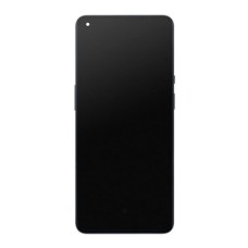 Дисплей OnePlus 9 Pro, Find X3, X3 Pro, з сенсором, з рамкою, Amoled, Чорний