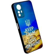 Чохол Xiaomi Redmi Note 10, Redmi Note 10s, Marble and Pattern Glass Case, Keep Calm, Малюнок