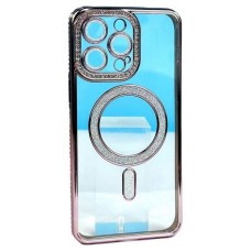 Чохол Apple iPhone 12 Pro Max, Diamond Bling Case, MagSafe, Рожевий