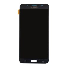 Дисплей Samsung A710 Galaxy A7, A7100 Galaxy A7, з сенсором, без рамки, OLED, Чорний