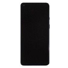 Дисплей OnePlus 8T, 9R, з сенсором, з рамкою, Amoled, Чорний