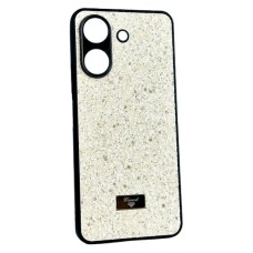 Чохол Xiaomi Redmi 10C, Bling Grainy Diamond Separate Camera, Білий
