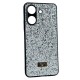 Чехол Xiaomi Redmi 9, Bling Grainy Diamond Separate Camera, Серый