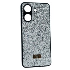 Чохол Xiaomi Redmi 10C, Bling Grainy Diamond Separate Camera, Сірий