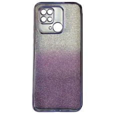 Чохол Xiaomi Redmi 10C, Ombre Glitter Chrome, Фіолетовий