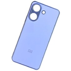 Чохол Xiaomi Redmi Note 12S, Matte Logo Chrome, Бузковий