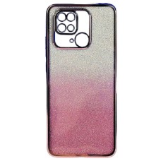 Чохол Samsung A055 Galaxy A05, Ombre Glitter Chrome, Рожевий