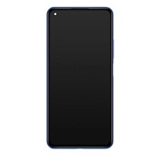 Дисплей Xiaomi Mi 11 Lite, Mi 11 Lite 5G, Mi 11 Lite 5G NE, з сенсором, з рамкою, Super Amoled, Синій