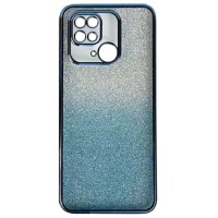 Чехол Xiaomi Redmi 10a, Redmi 9C, Ombre Glitter Chrome, Голубой