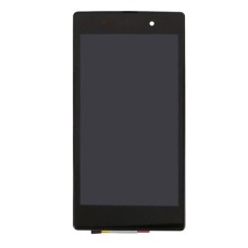 Дисплей Sony C6902 Xperia Z1, C6903 Xperia Z1, C6906 Xperia Z1, C6943 Xperia Z1, (High quality), з сенсором, з рамкою, IPS, Чорний