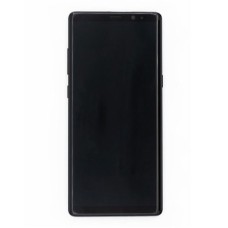 Дисплей Samsung N950 Galaxy Note 8, з сенсором, з рамкою, Super Amoled, Чорний