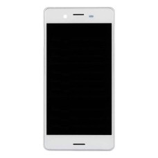 Дисплей Sony F5121 Xperia X, F5122 Xperia X Dual, F8131 Xperia X Performance Dual, F8132 Xperia X Performance Dual, (High quality), з сенсором, з рамкою, IPS, Білий