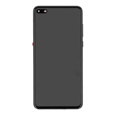 Дисплей Huawei P40, (Original), з сенсором, з рамкою, IPS, Чорний