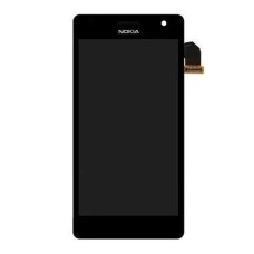 Дисплей Nokia Lumia 730, Lumia 735, (Original), з сенсором, з рамкою, IPS, Чорний