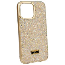 Чохол Apple iPhone 13 Pro, Swarovski Diamonds, Бежевий