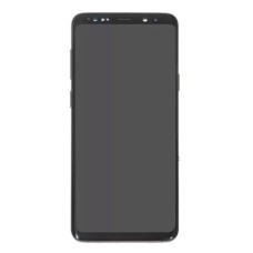 Дисплей Samsung G965F Galaxy S9 Plus, з сенсором, з рамкою, Super Amoled, Чорний