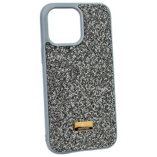 Чохол Apple iPhone 13, Swarovski Diamonds, Темно-сірий, Сірий