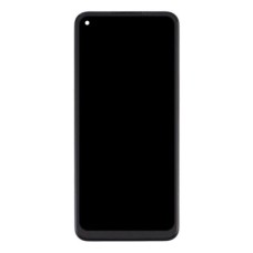 Дисплей Realme 8 (5G), Realme Narzo 30 (5G), (PRC), з сенсором, з рамкою, IPS, Чорний