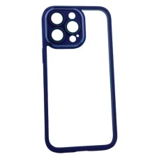 Чохол Apple iPhone 14, Edge Matte Chrome, Dark Blue, Синій